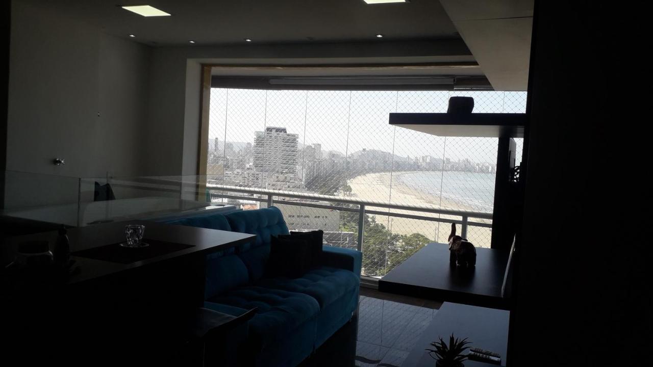 Maravilhoso Apto Vista Mar Jacuzzi Wi Fi Pe Areia Santos  Exterior photo