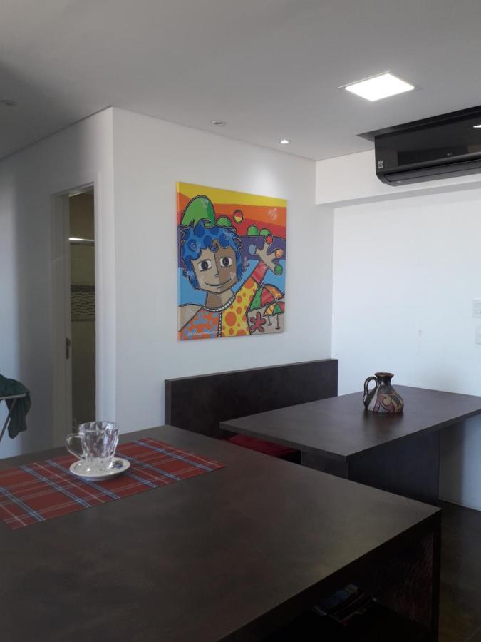 Maravilhoso Apto Vista Mar Jacuzzi Wi Fi Pe Areia Santos  Exterior photo